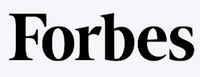 Forbes logo in bold, elegant typography on a light background.